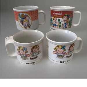 Vintage 1993 Mugs Campbell's Kids Tomato Soup Bowl Cup by Westwood  Set Of 4